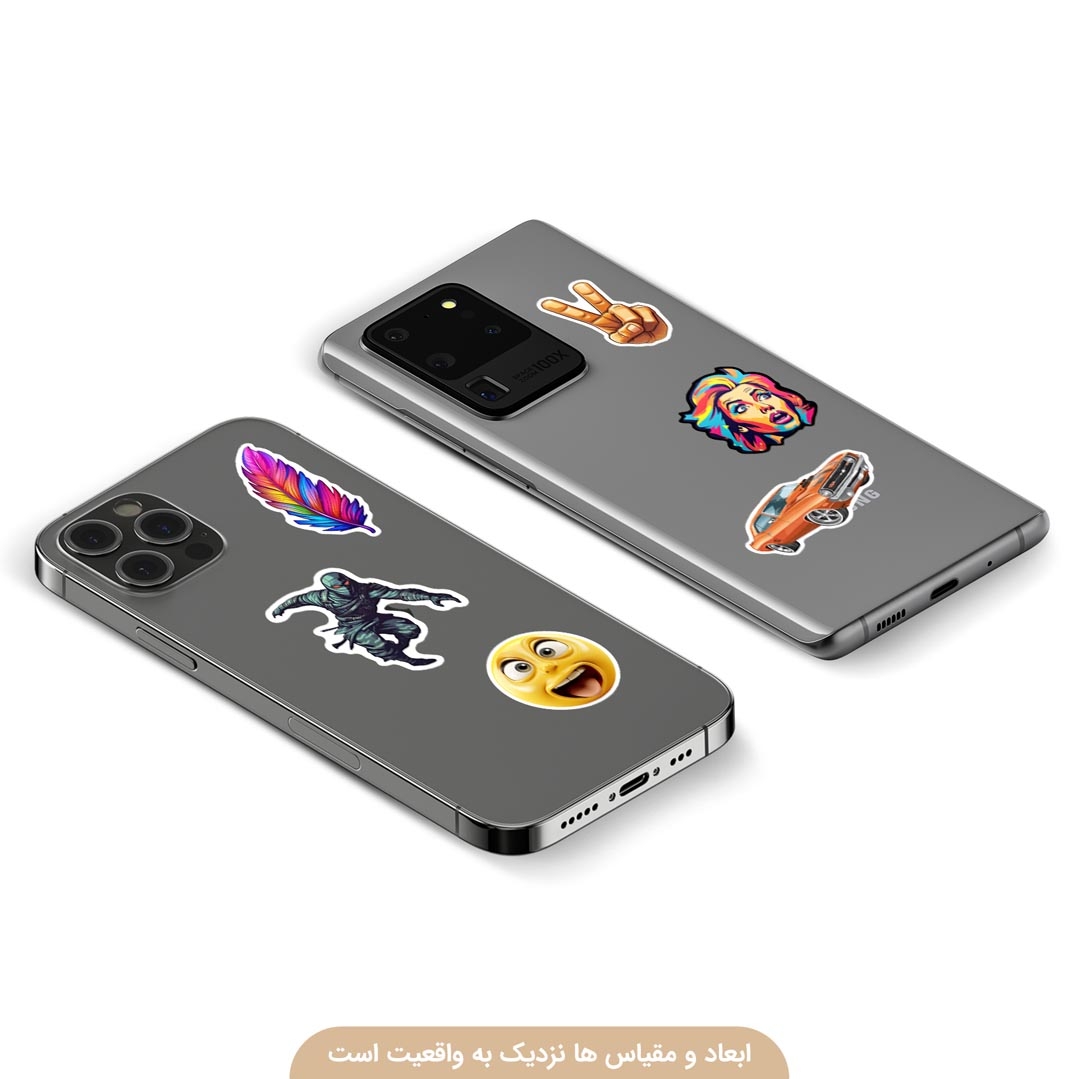  استیکر قاب موبایل 