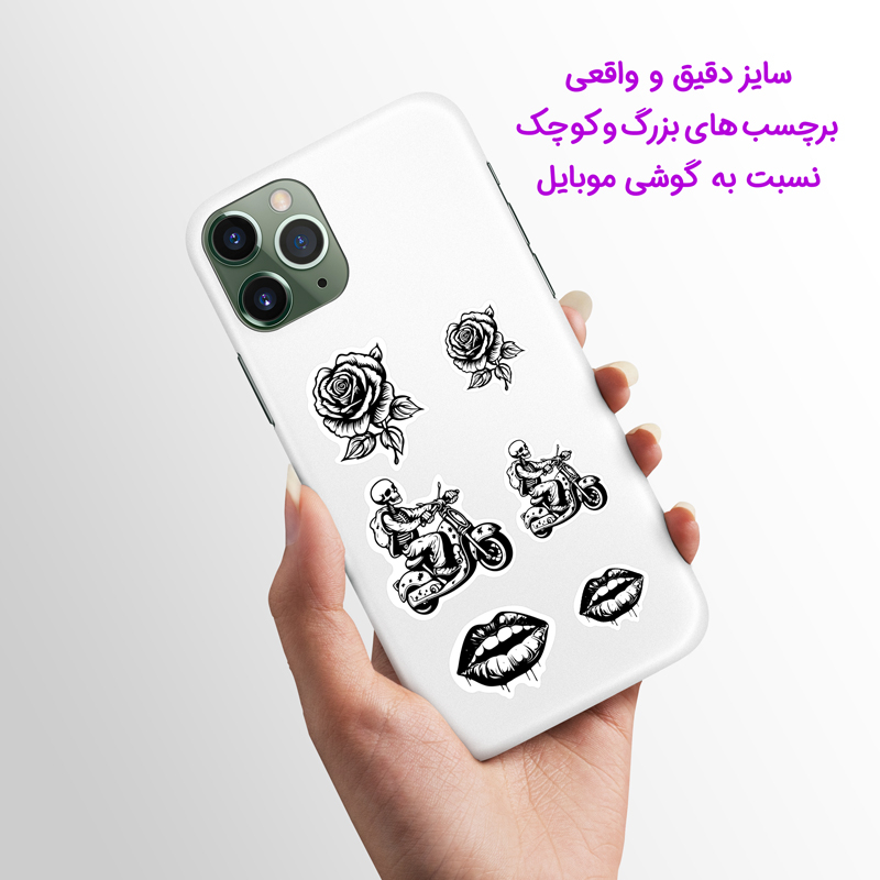  برچسب قاب موبایل 