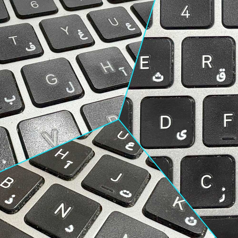  برچسب ریز حروف فارسی کیبورد 